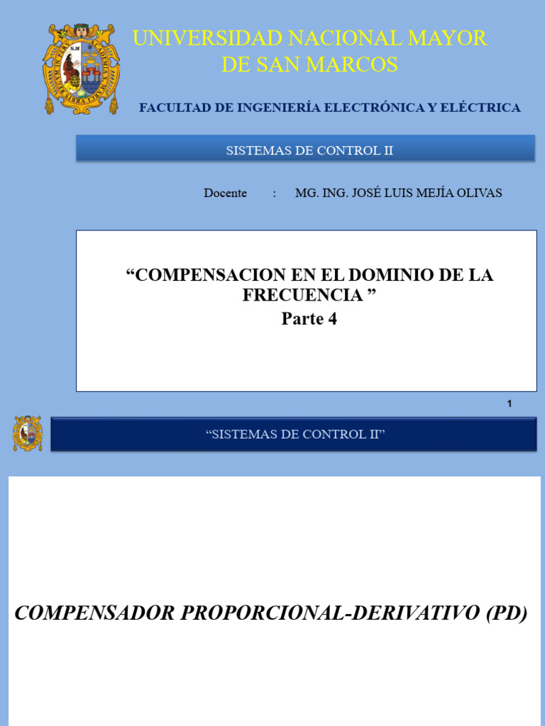 Clase Semana 6b Sistemas de Control II 2025 II | PDF