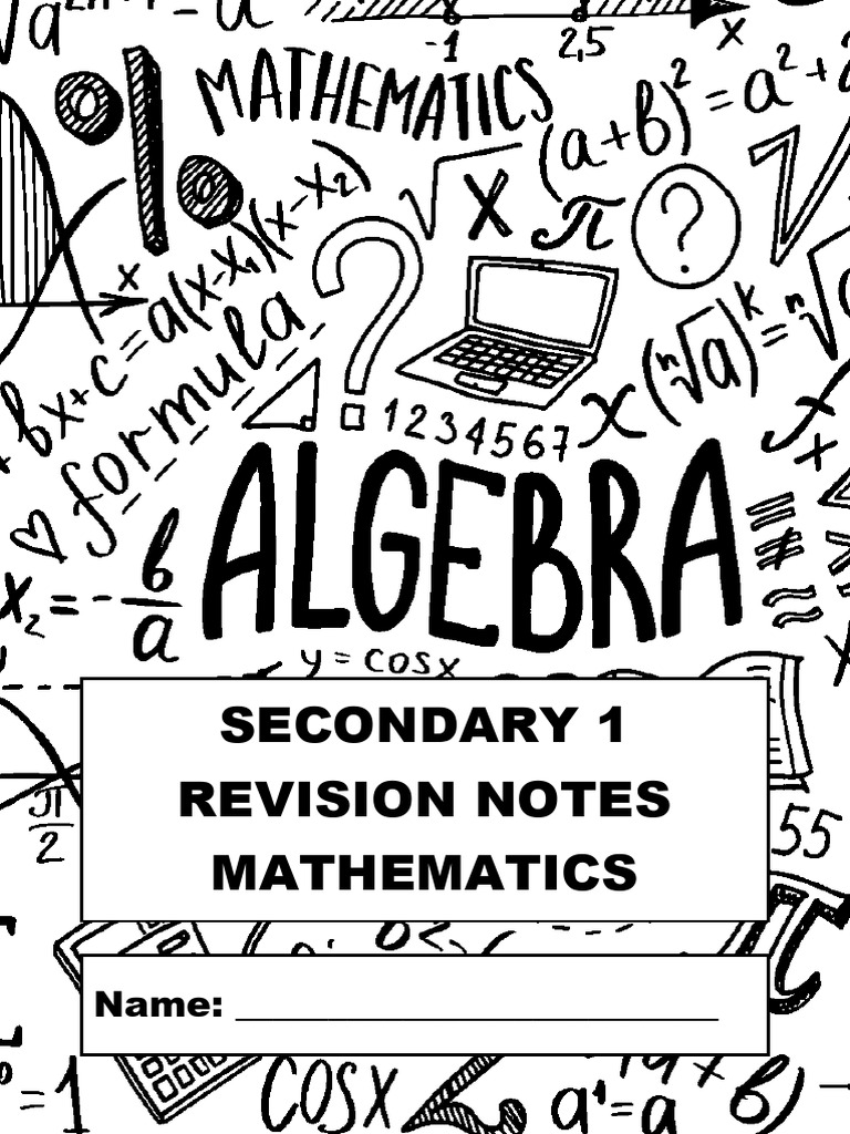 Secondary One Math Revision Notes | PDF | Area | Multiplication