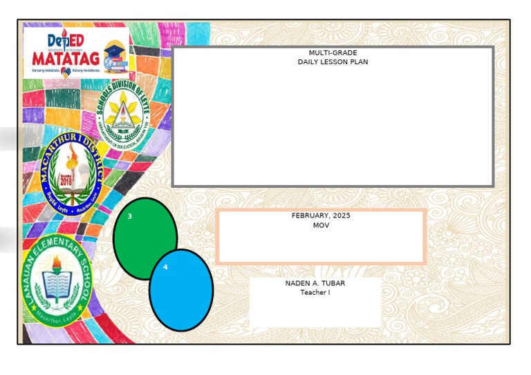 COVER Page For Lesson Plan | PDF