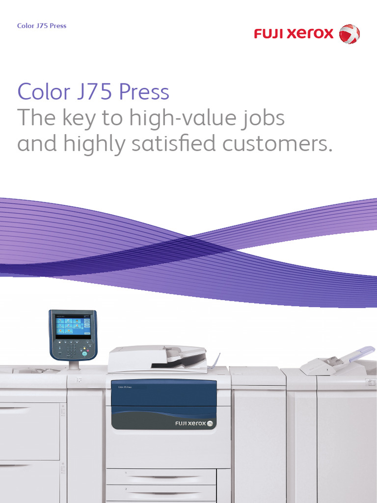 Optimize Your Business with Color J75 Press | PDF | Image Scanner | Paper