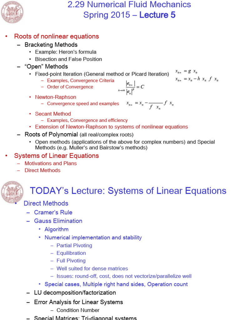 Fm Lecture 5 | PDF | Linear Algebra | Numerical Analysis