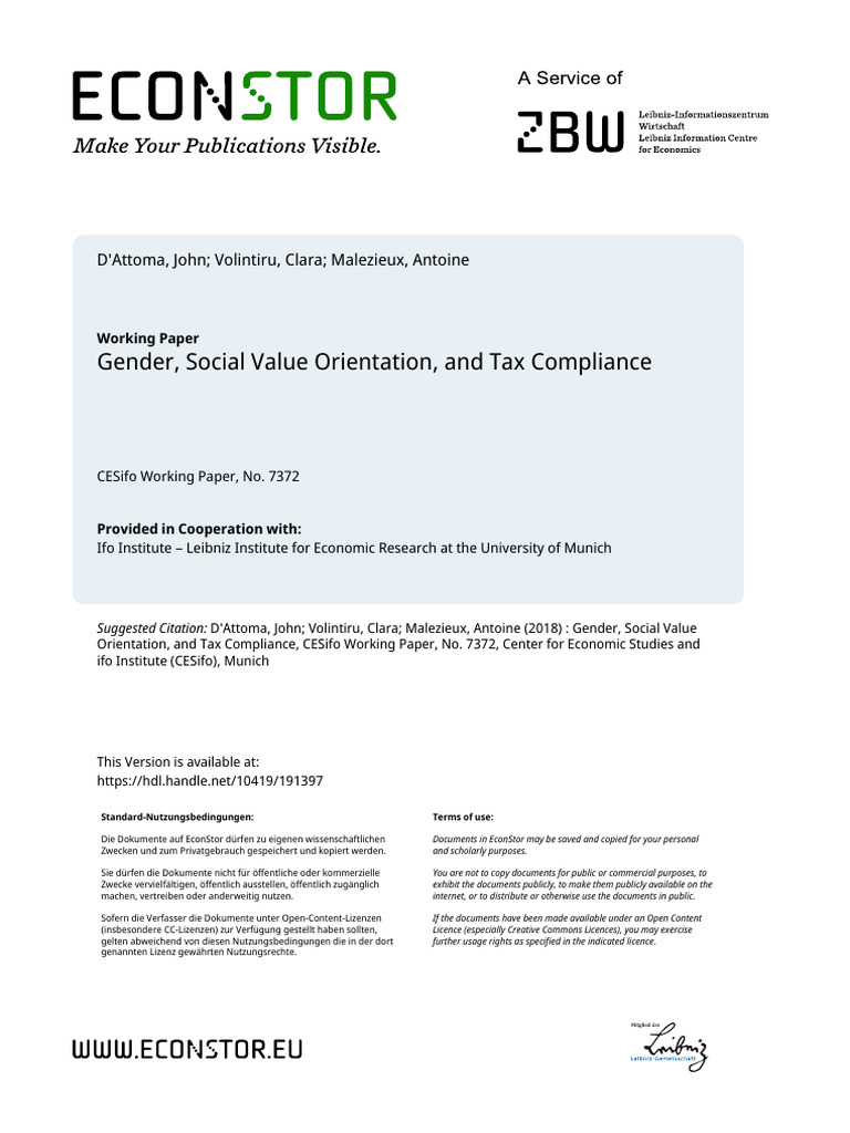 D'Attoma, John_2018_Gender, Social Value Orientation, And Tax ...