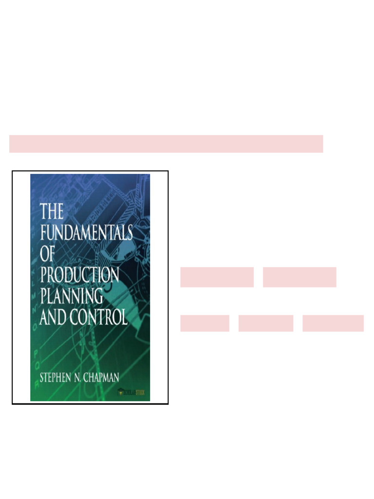 Solution Manual for Fundamentals of Production Planning and Control ...