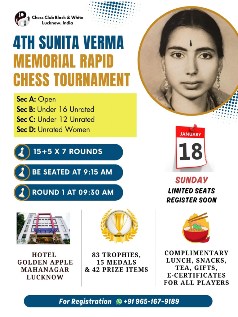 Chess Tournament Registration Details | PDF | Chess | Traditional Board ...