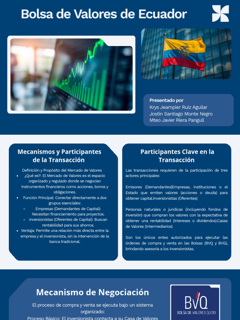 Presentación - Presentación Sobre El Mercado de Valores | PDF | Bolsa ...
