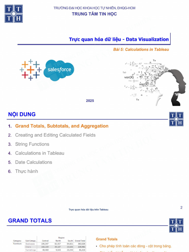 Bai 5 Calculations in Tableau | PDF