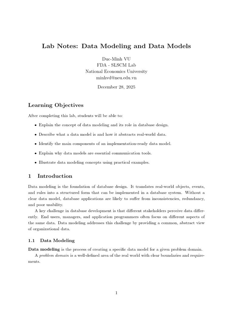 Data Modeling Fundamentals and Practices | PDF | Databases | Data Model
