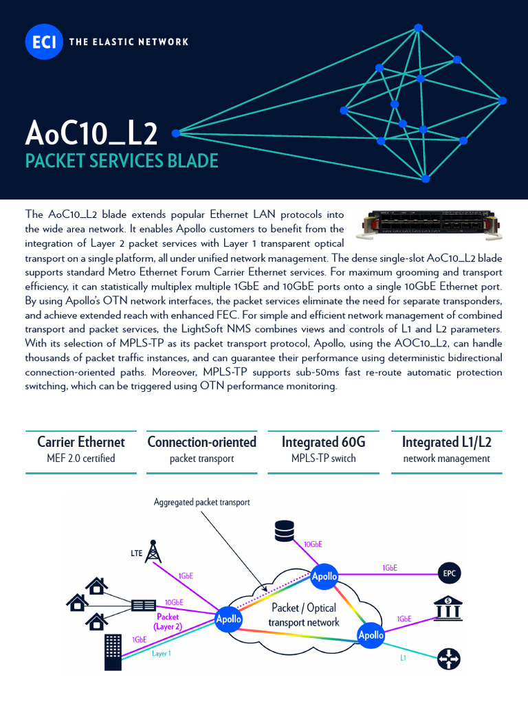 AoC10 L2 Packet Services Blade Product Note | PDF | Computer Network ...