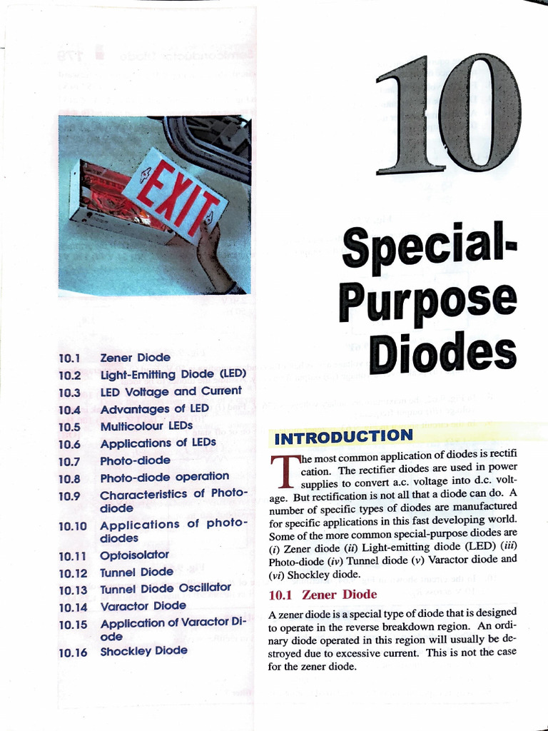 Overview of Special-Purpose Diodes | PDF | Diode | Light Emitting Diode