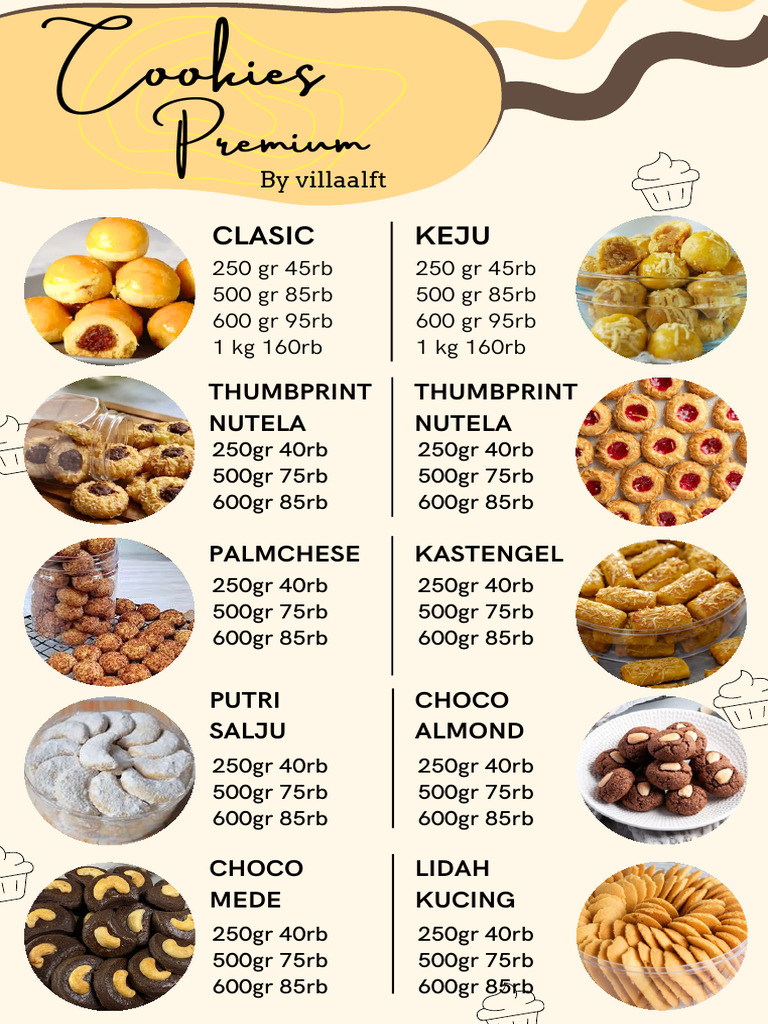 Premium Cookies Price List | PDF