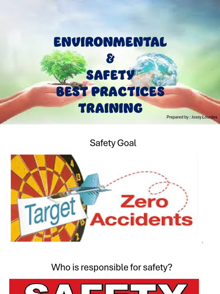 Environmental & Safety Training Guide | PDF | Personal Protective ...