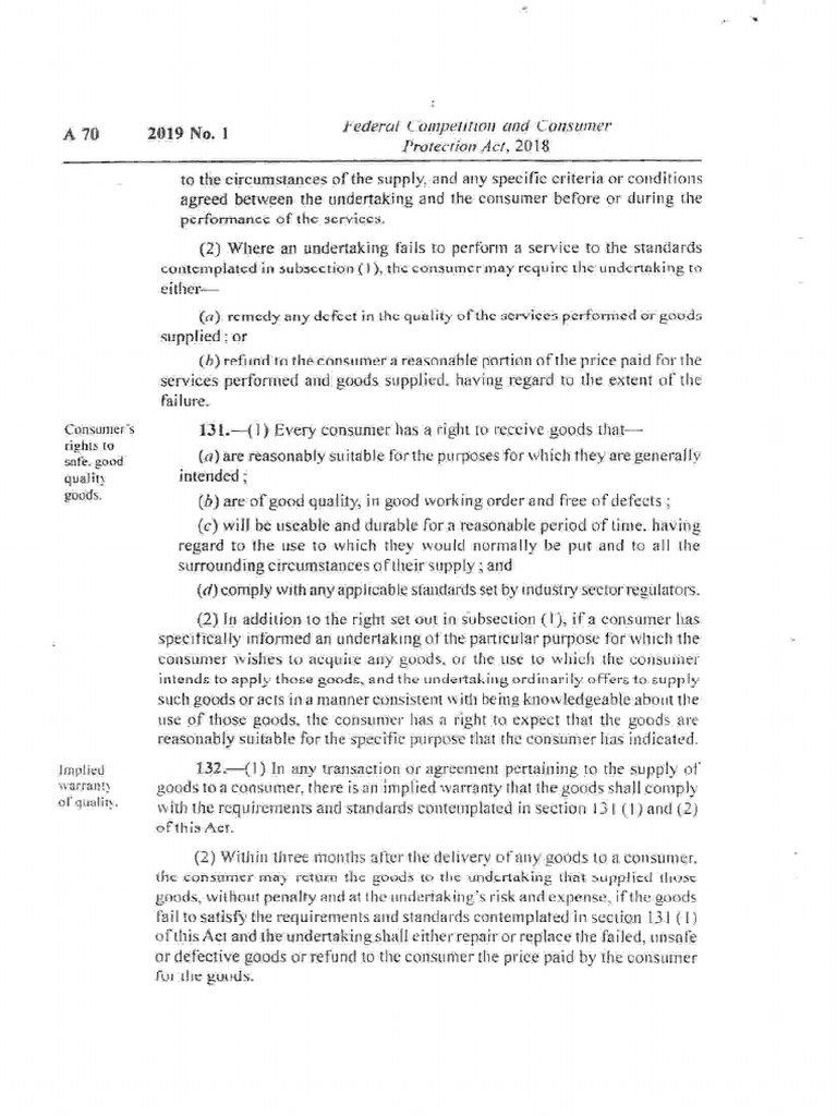 Section 131-132 of The FCCPA | PDF