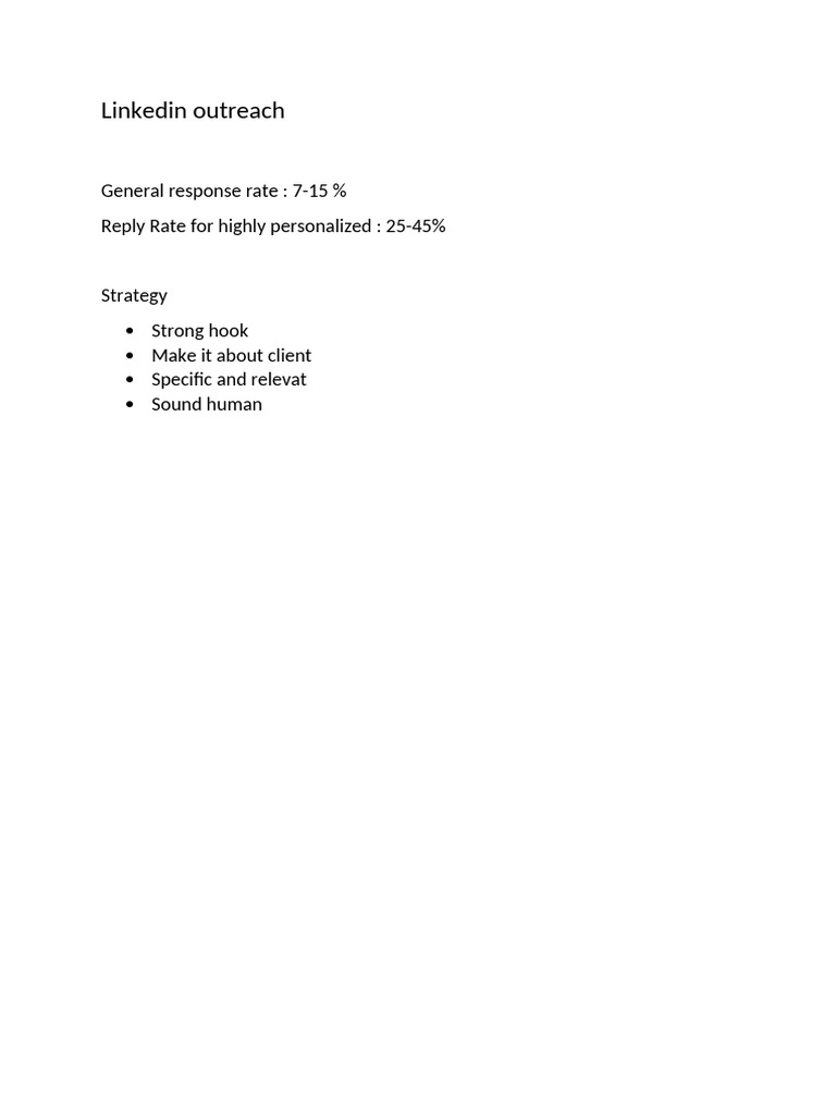 Effective LinkedIn Outreach Strategies | PDF