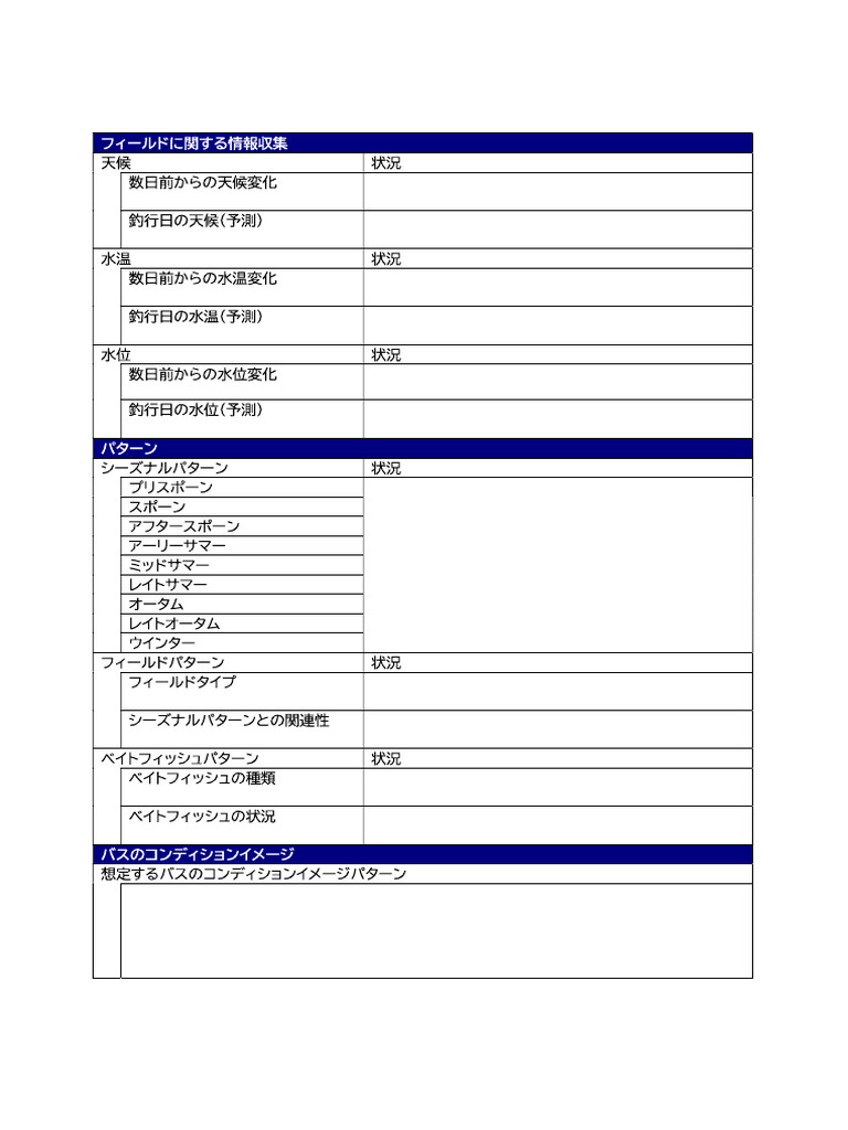 Bass Check Sheet | PDF