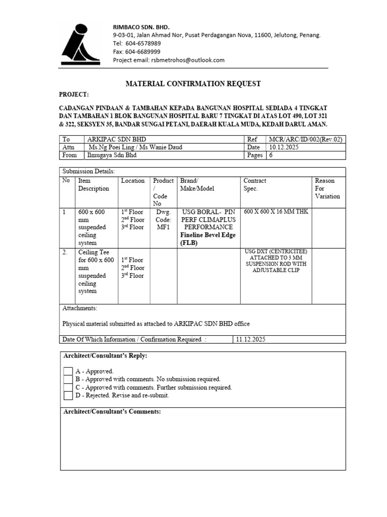 MCR-002-R02-MF1 600x600 CEILING | PDF