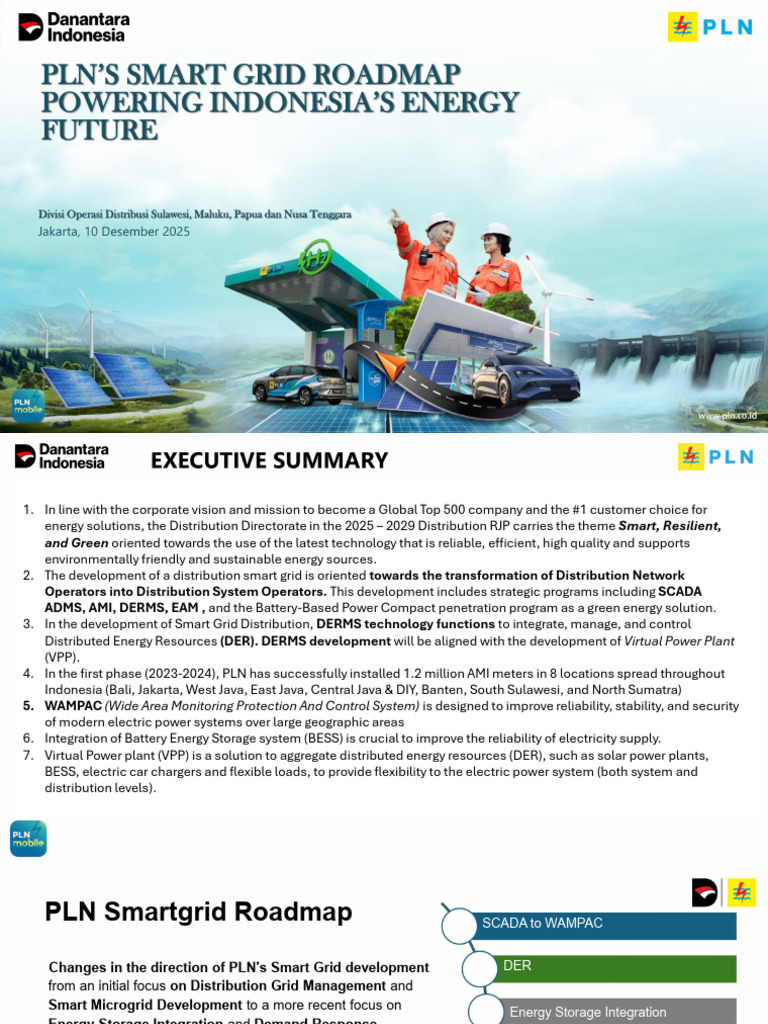 PLN Smart Grid Development Strategy | PDF | Smart Grid | Distributed ...
