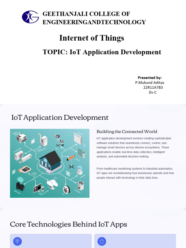 IoT Application Development & Fog Computing | PDF | Internet Of Things ...