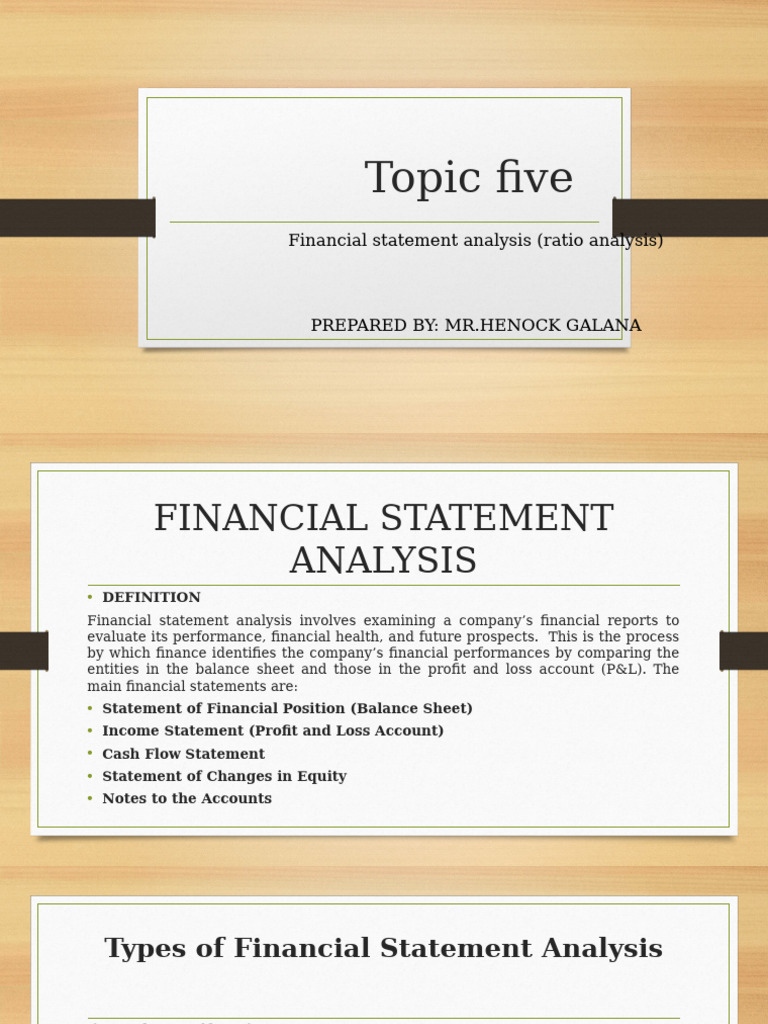 Financial Statement Ratio Analysis Guide | PDF | Income Statement ...