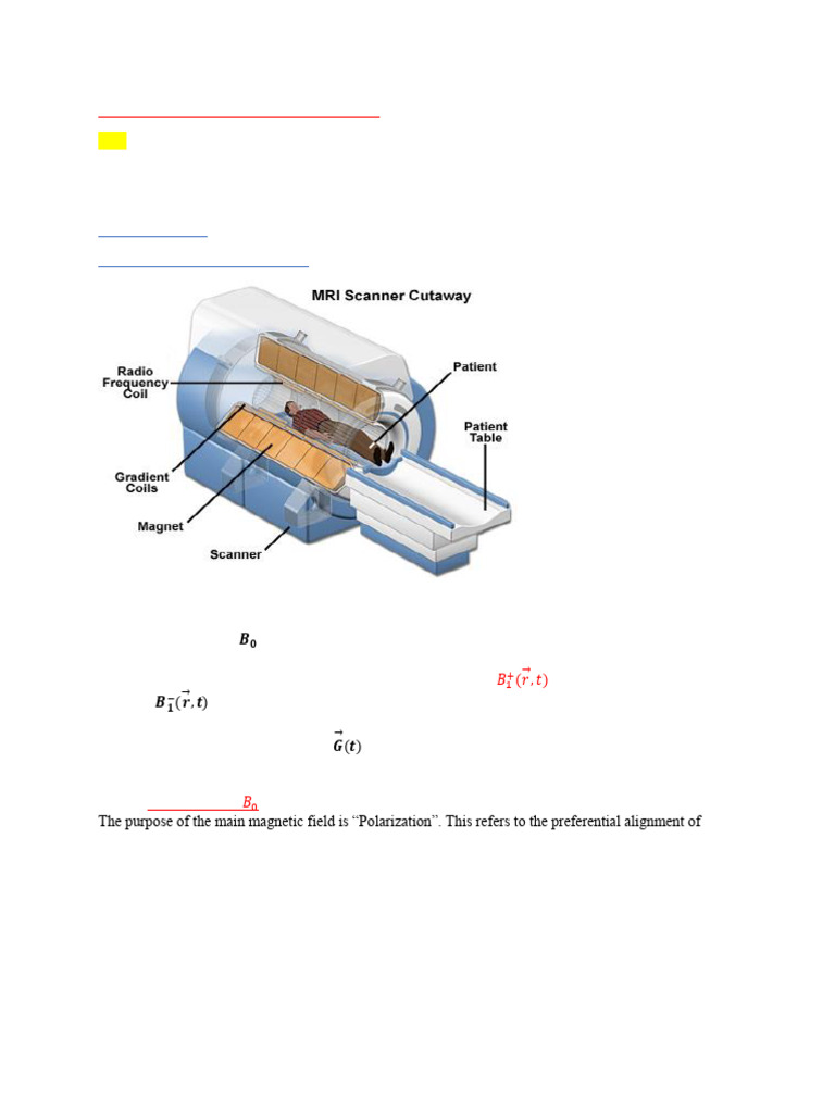 MRI Technology and Machine Components | PDF | Magnetic Resonance ...