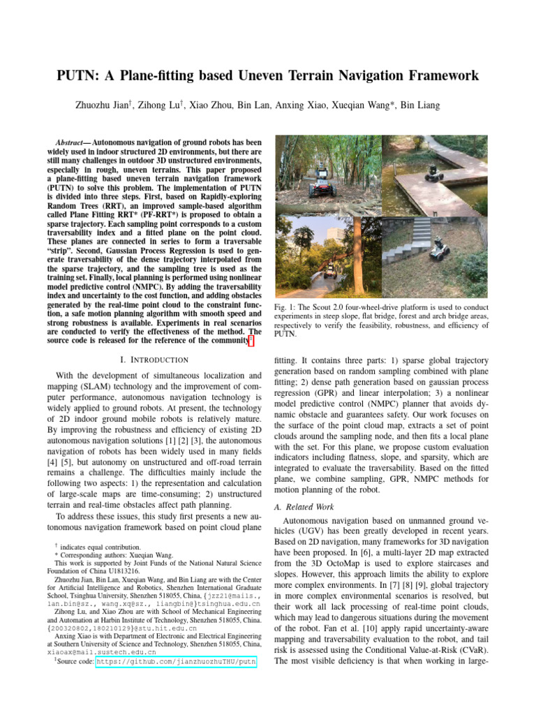A Plane-Fitting Based Uneven Terrain Navigation Framework | PDF | Lidar ...