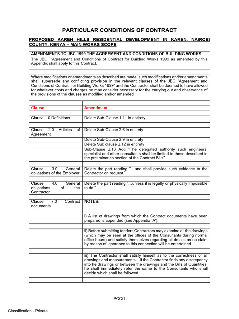 Particular Conditions of Contract | PDF | Mediation | Insurance
