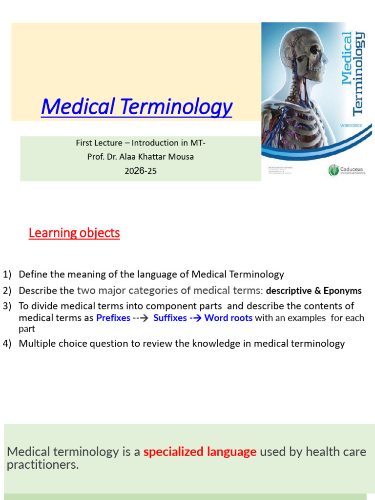 Introduction to Medical Terminology | PDF | Metastasis | Cancer