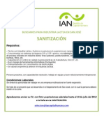 SANITIZACIÓN