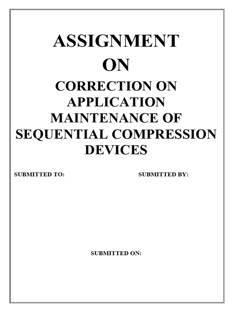 Assignment On Correction On Application Maintenance of Sequential ...