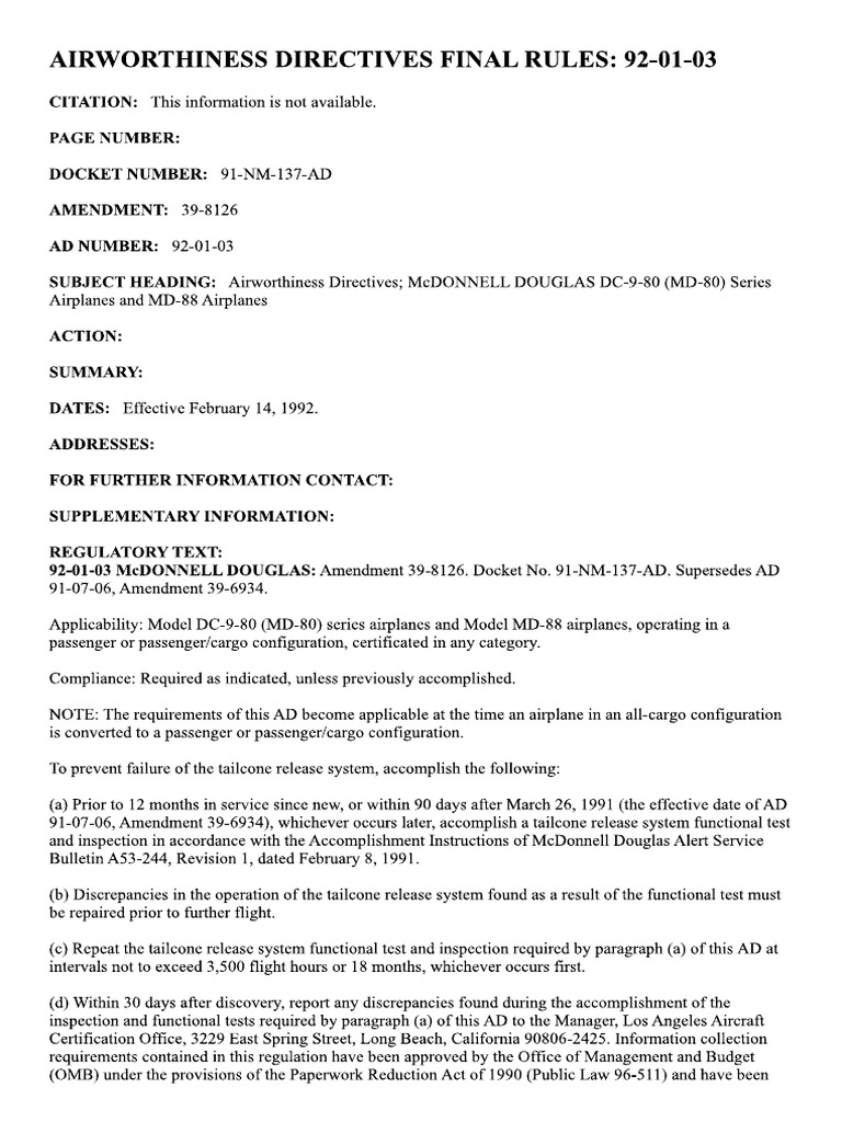 Ad 92 01 03 | PDF