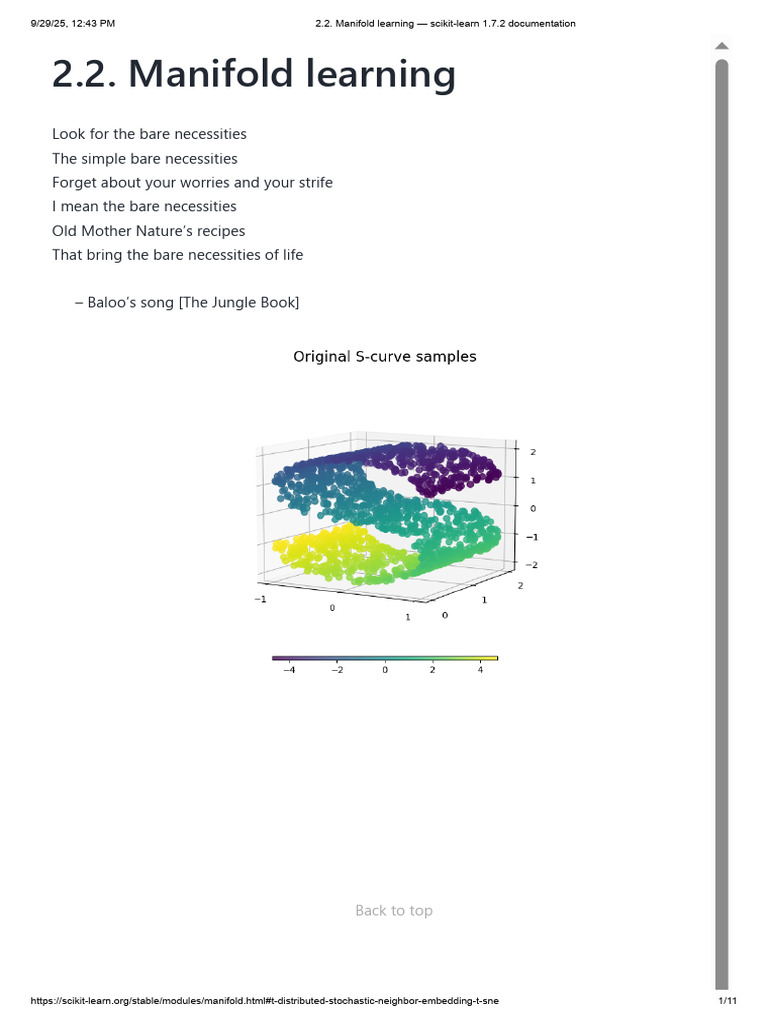 Manifold Learning Techniques Overview | PDF | Geometry | Applied ...