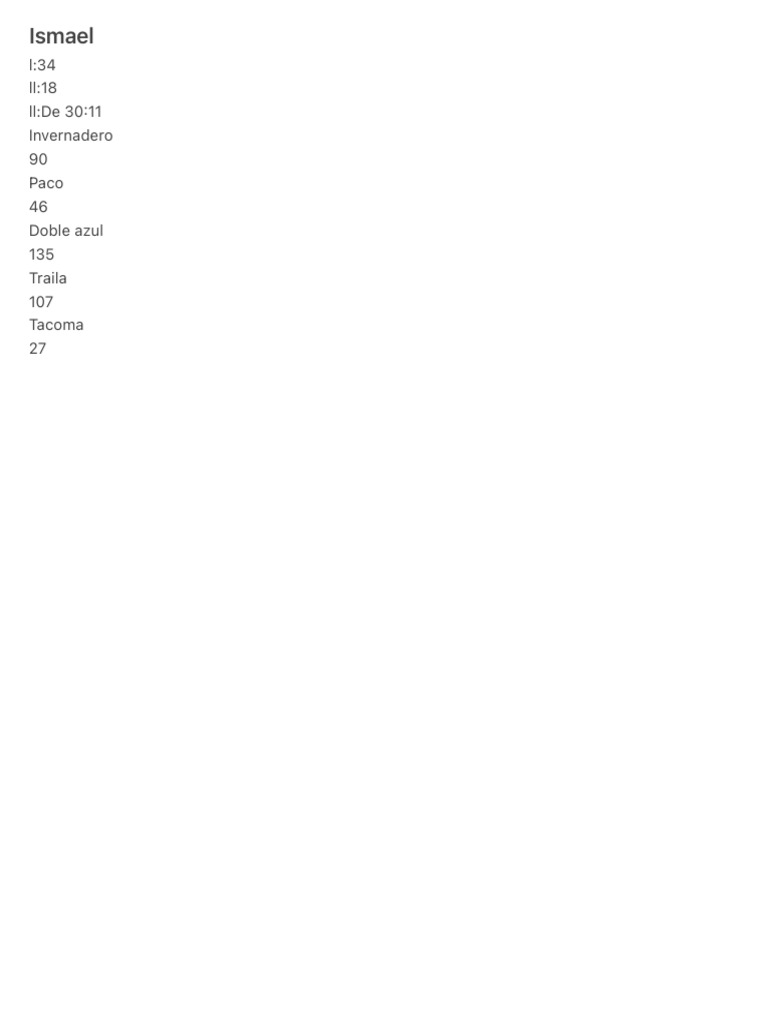 Ismael | PDF