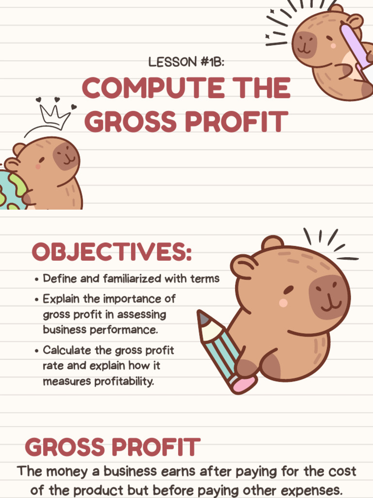 Gross Profit Calculation and Analysis Guide | PDF | Gross Income | Net ...