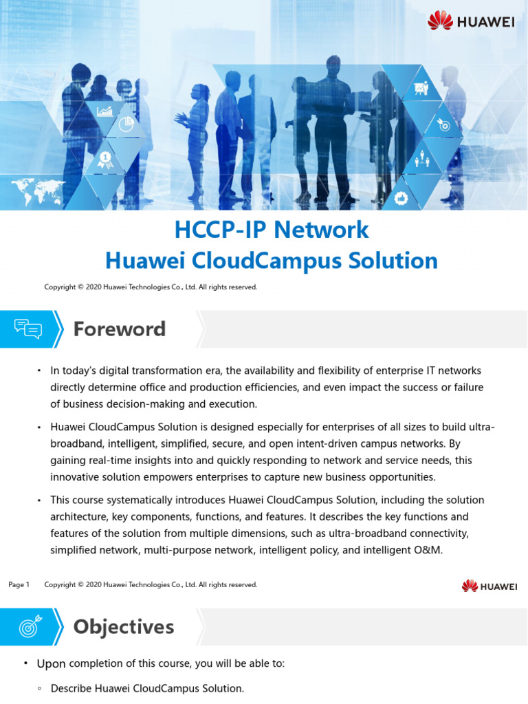 Huawei CloudCampus Solution Overview | PDF | Wi Fi | Computer Network