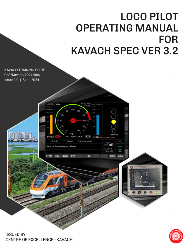 Loco Pilot Manual for Onboard Kavach | PDF | Rail Transport | Land ...