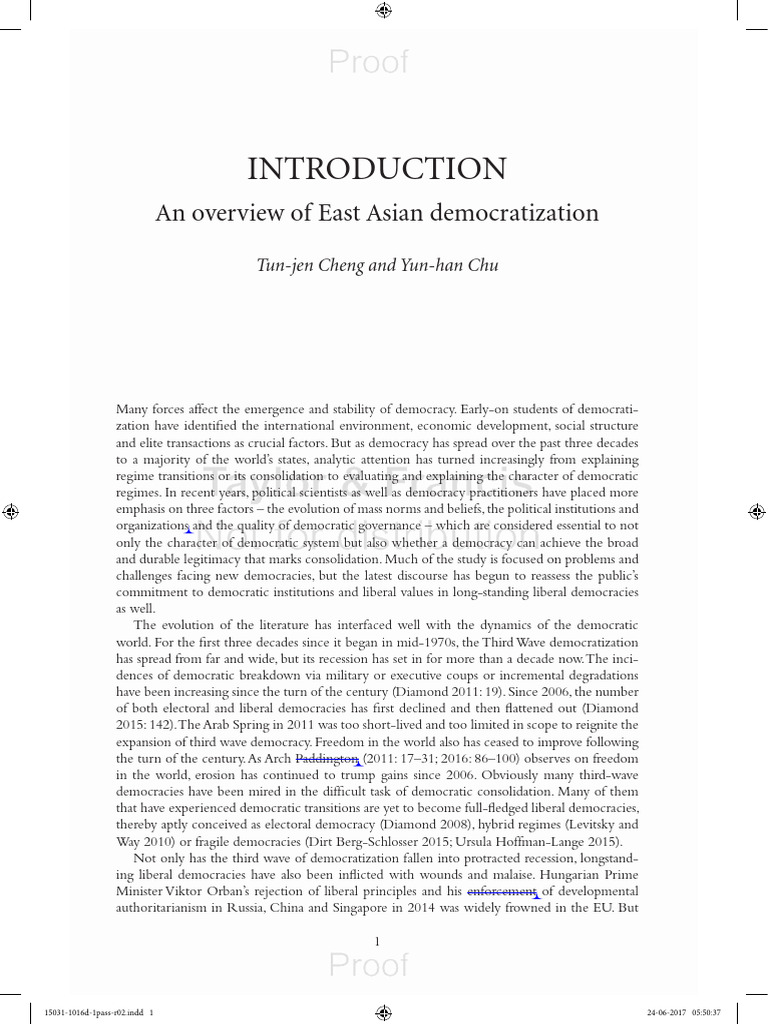 East Asian Democratization Challenges | PDF | Democratization ...