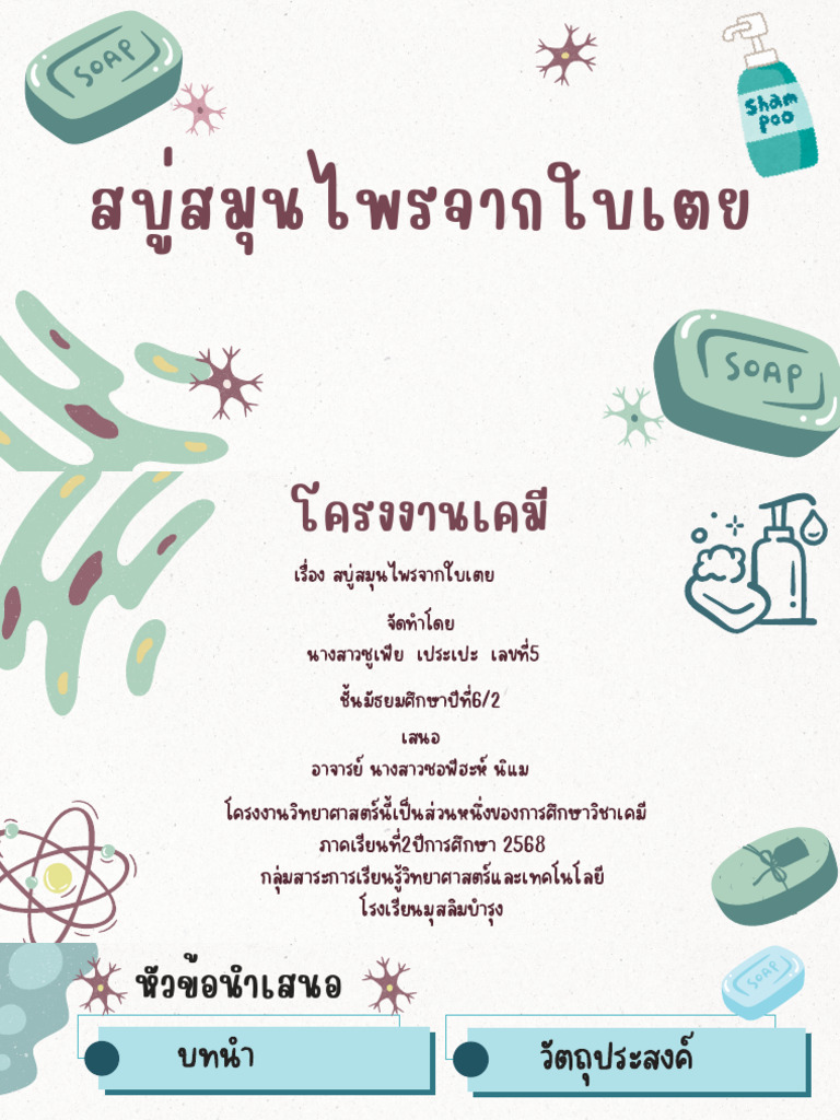 Green and Pink Doodle Hand Drawn Science Project Presentation | PDF