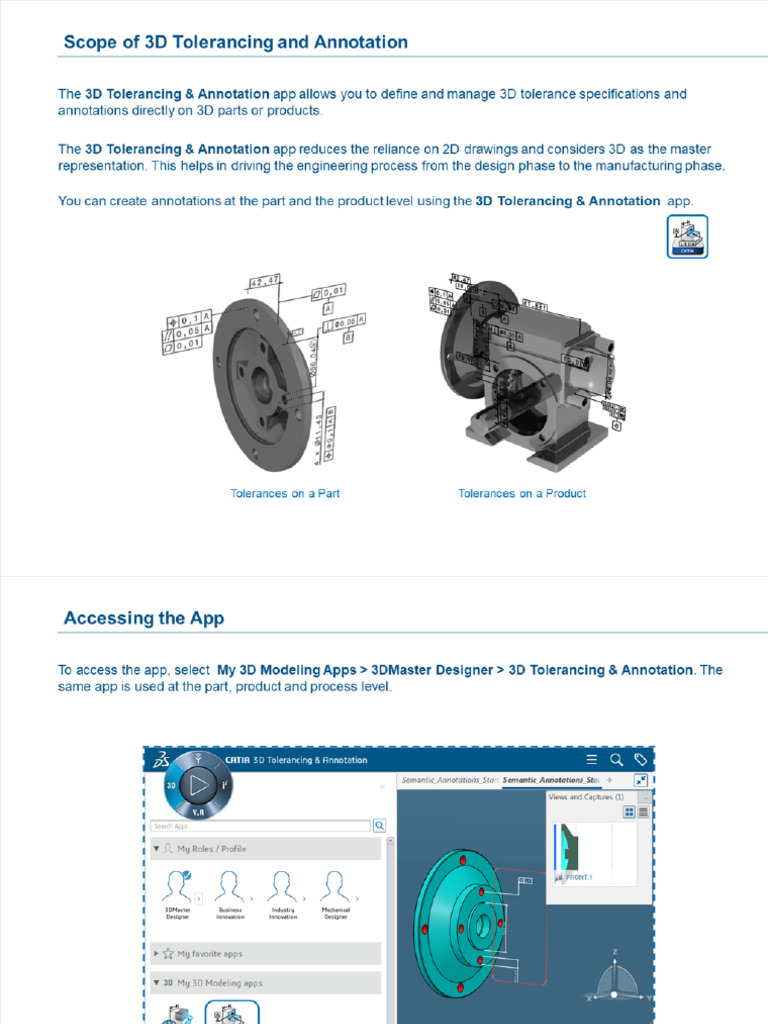 1-Introduction To 3D Tolerancing and Annotation | PDF