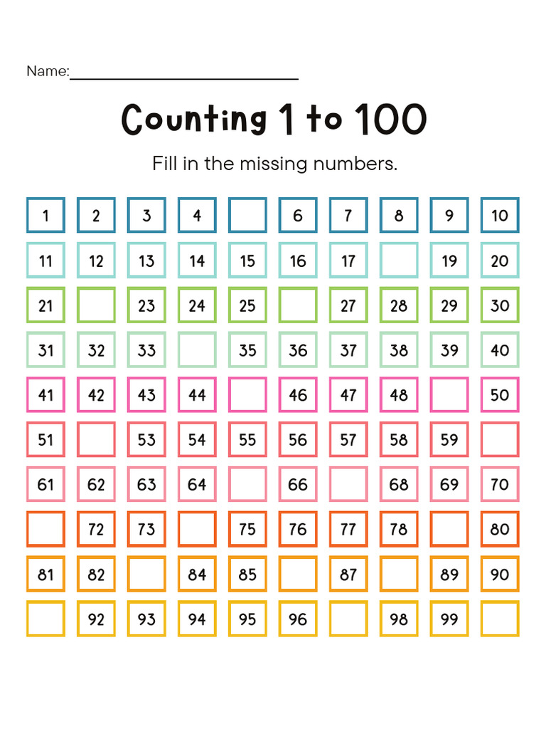 3 Count Missing Numbers | PDF