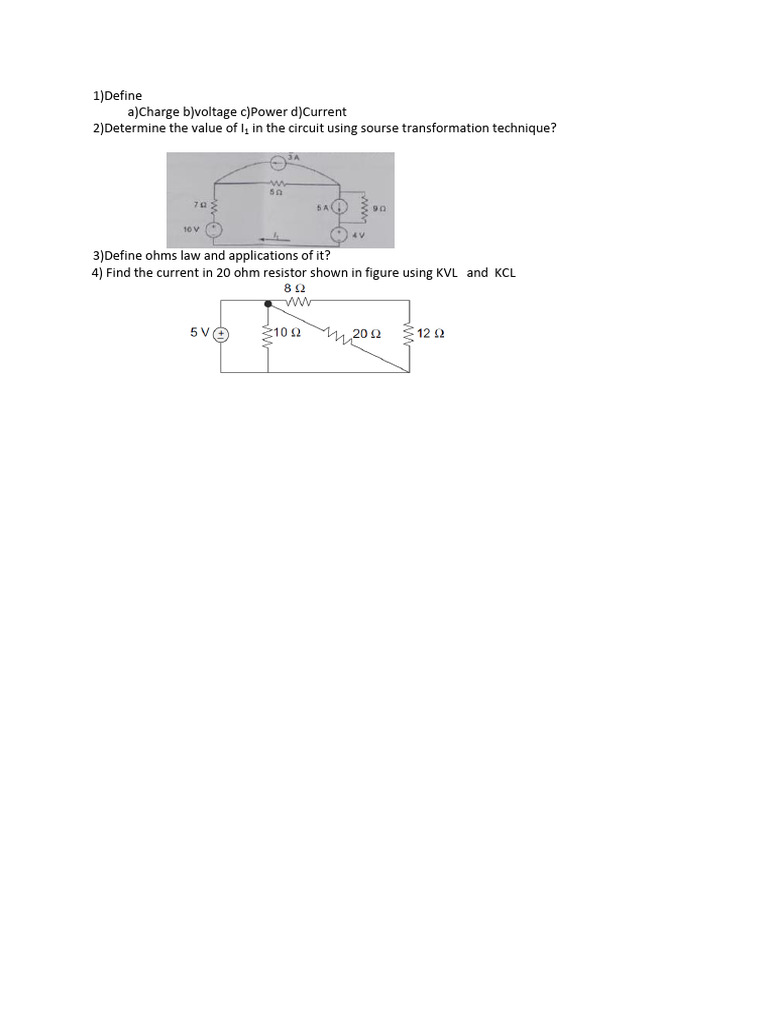 Electrical Concepts and Circuit Analysis | PDF