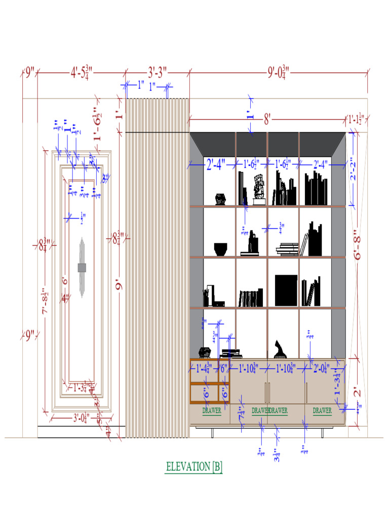 Drawer Elevation Dimensions Guide | PDF