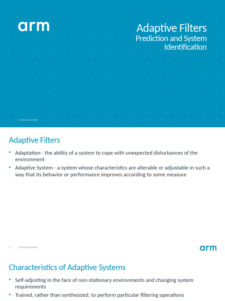 Adaptive Filters for Prediction & Identification | PDF | Applied ...