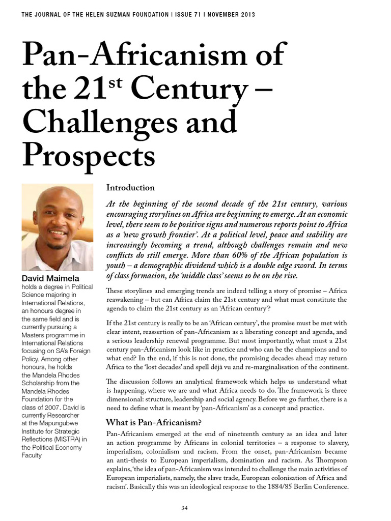 21st Century Pan-Africanism Insights | PDF | Pan Africanism | Poverty