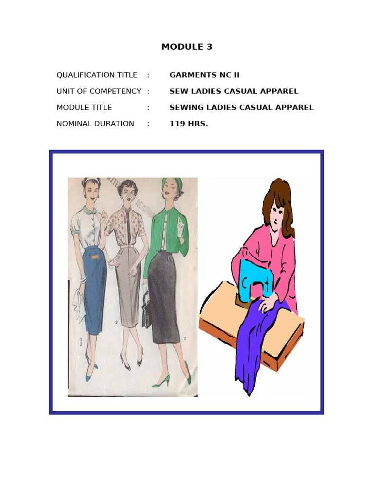 Sewing Ladies Casual Apparel Guide | PDF | Seam (Sewing) | Blouse