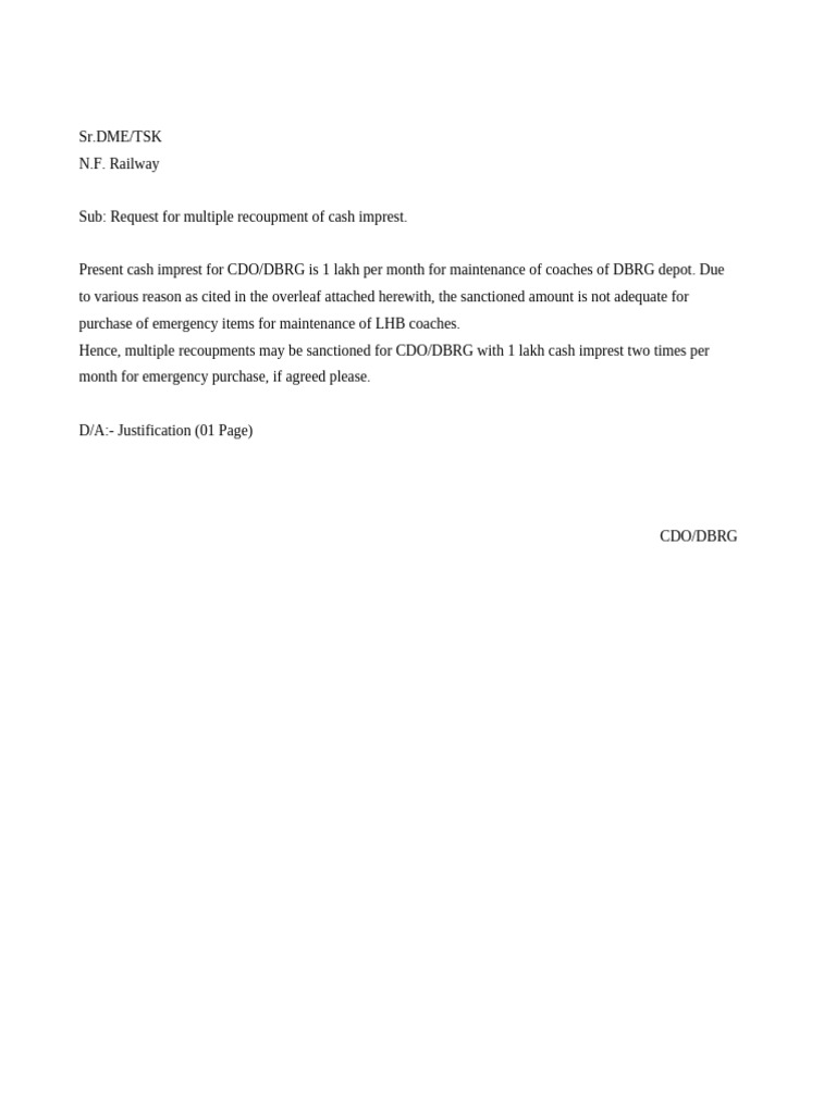 Cash Imprest | PDF
