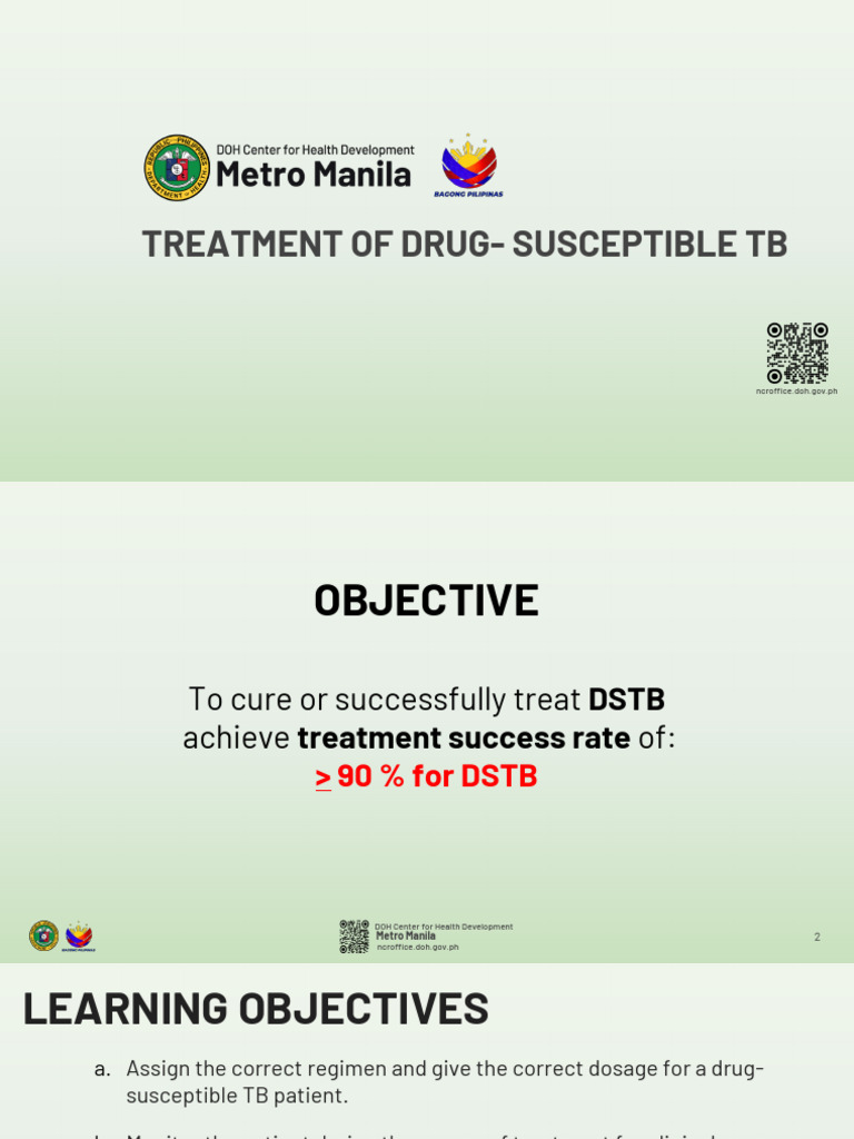 Drug-Susceptible TB Treatment Guidelines | PDF | Tuberculosis | Medical ...