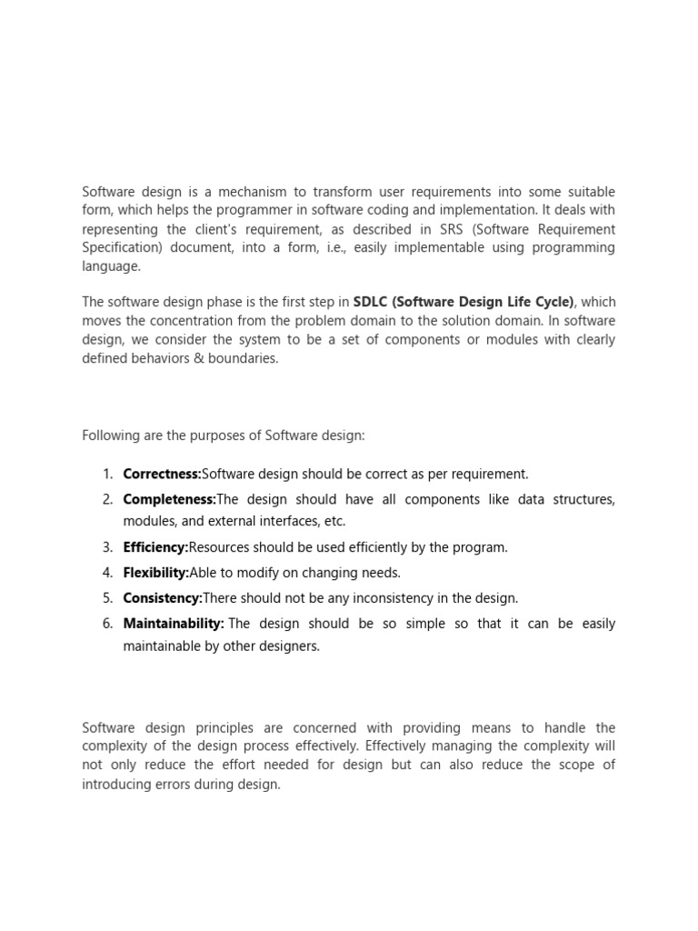 Software Design Principles and Practices | PDF | Class (Computer ...