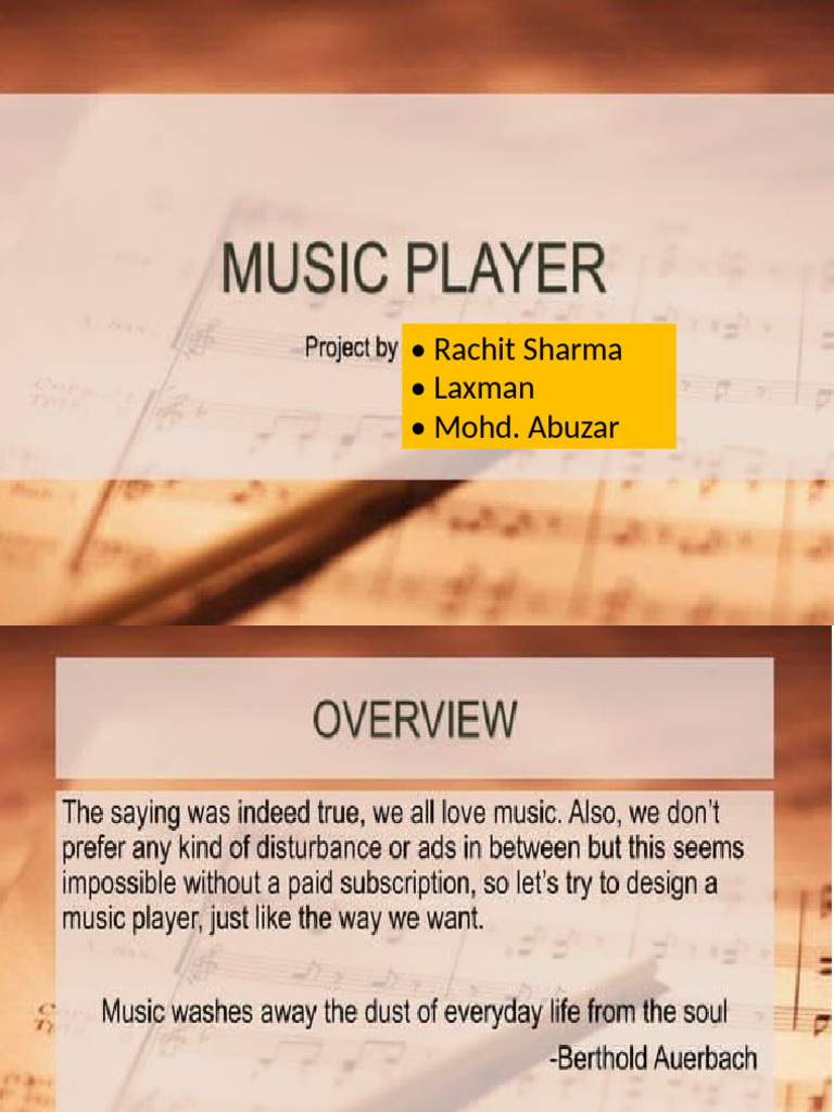 Music Player GUI with Tkinter & Pygame | PDF