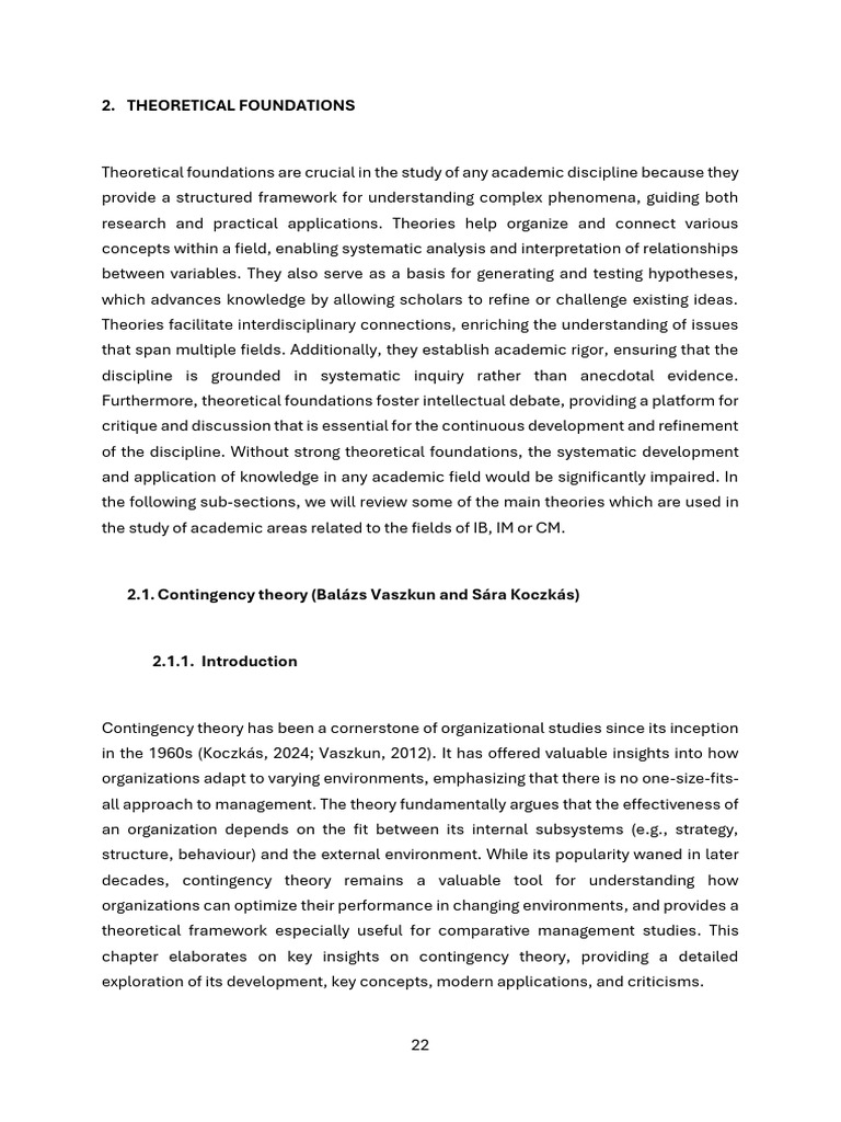 Understanding Contingency Theory in Management | PDF | Leadership ...