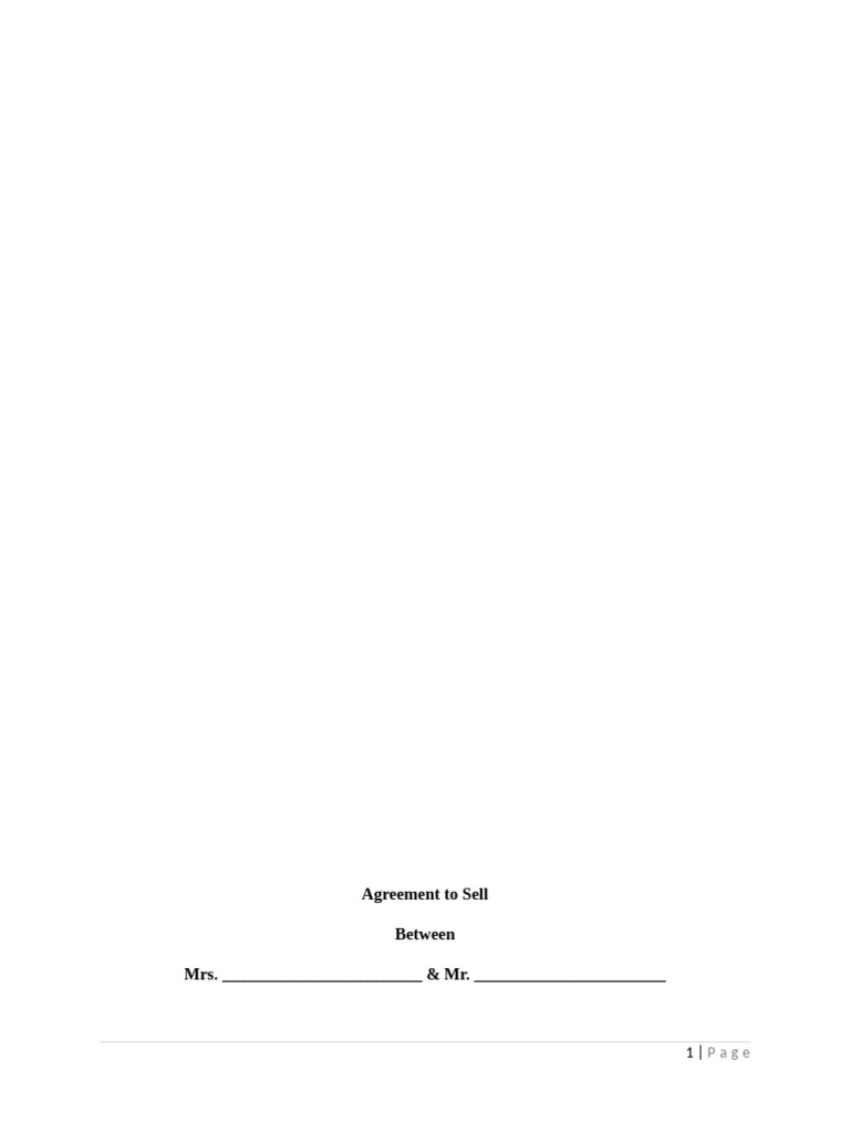 Property Sale Agreement Template | PDF | Conveyancing | Deed