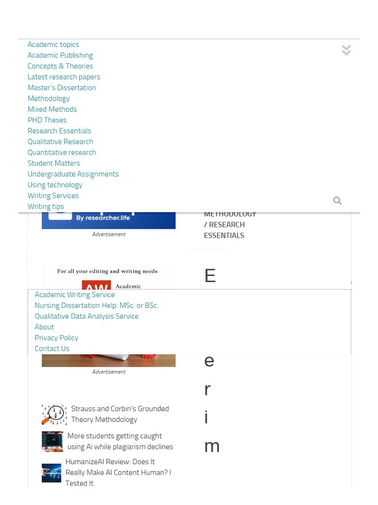 Experimental Research Designs - Academic Writing and Research | PDF ...